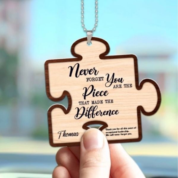 Personalized Wooden Ornament for Boss christmas gift for boss
