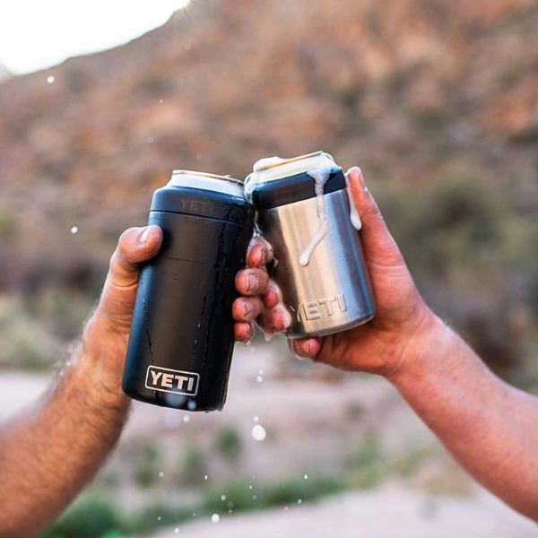 Personalized Yeti Rambler keeps drinks chilled, a custom Father's Day gift for family.