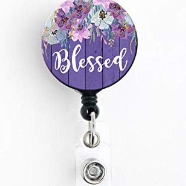 A customized badge reel holder, personalized with your unique style and identity.
