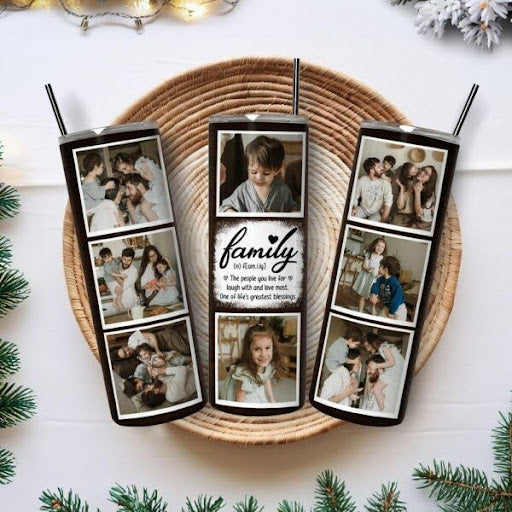 Personalized Family Skinny Tumbler as a meaningful keepsake for cherished moments on Family Day.