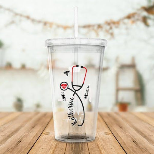 Personalized Nurse Acrylic Tumbler, the perfect Veterinary Day gift for celebrating veterinarians with style.