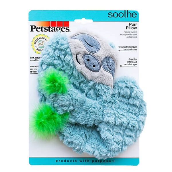 Petstages Purr Pillow Snoozin' Sloth Calming Plush Cat Toy is a thoughtful gift for cat moms