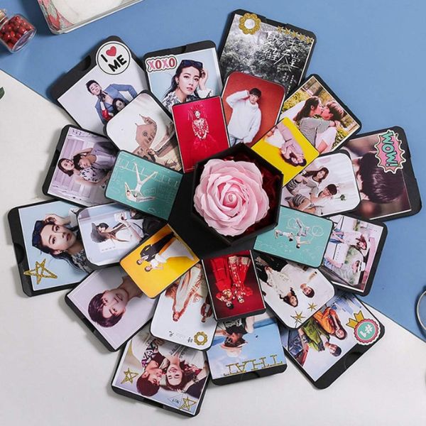 Photo Explosion Box, creative and surprising photo gifts for dad