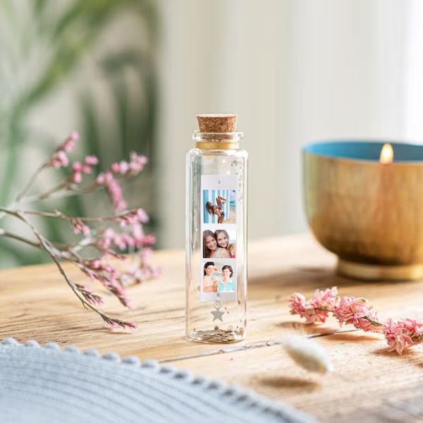 Photo Message in a Bottle, a heartwarming and unique photo gift for dad