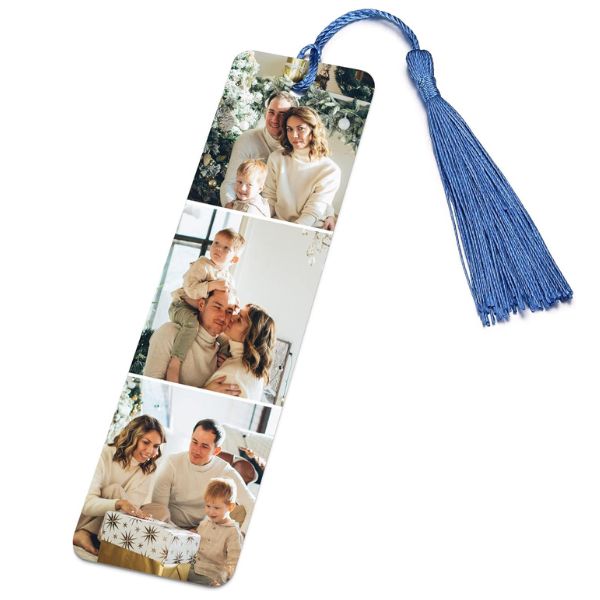 Photo Metal Book Mark, personalized reading accessory, ideal photo gifts for dad