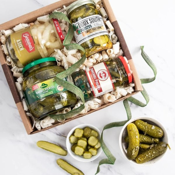 Pickle Lovers Gourmet Gift Box is a tangy Father's Day gift for dads