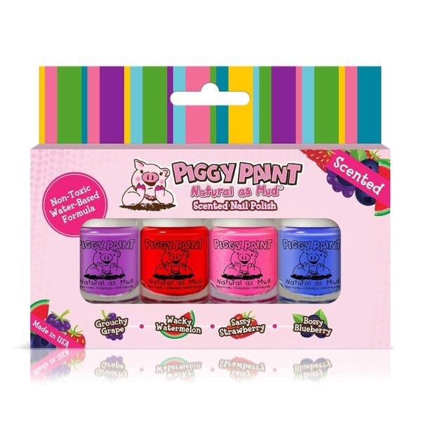 Piggy Paint Non-toxic Girls Nail Polish displayed outdoors, symbolizing safe and stylish self-expression.