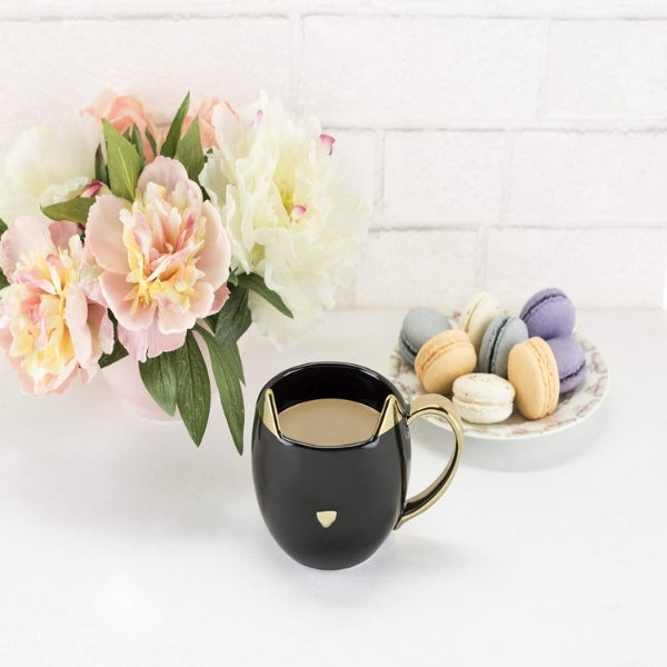Chloe Cat Tea Mug, a cute and quirky ceramic gift for cat-loving tea fans.