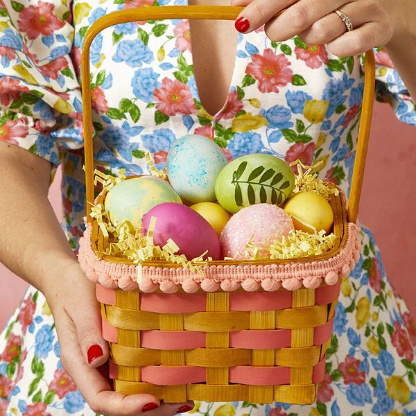 Add a playful touch to your Easter festivities with the colorful Pom-Pom Easter Basket as a cheerful and creative DIY project.