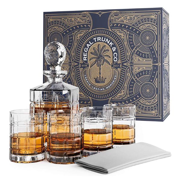 Premium Bottle of Whiskey or Liquor, a classic Fathers Day gift from son to elevate your dad's spirits collection.