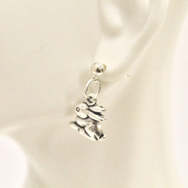 Elegant Rabbit Earrings, an exquisite Easter gift for a wife.