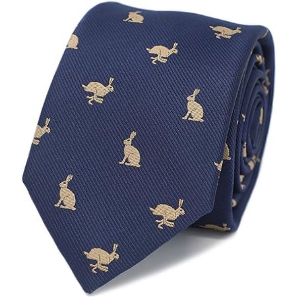 Rabbit Necktie is a stylish and festive accessory, perfect for men's Easter celebrations.