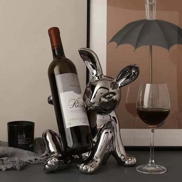 Rabbit Wine Rack is a charming and functional Easter gift for men who appreciate wine.