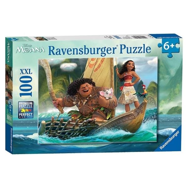 Ravensburger Disney Moana One Ocean One Heart 100 Piece Jigsaw Puzzle for Kids brings the magic of Moana to Easter playtime.