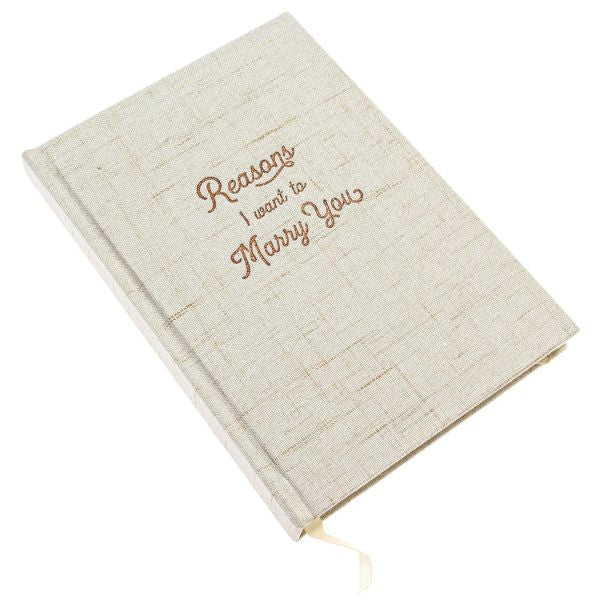 Reasons I Want to Marry You Notebook - Personal notebook gifts for groom from bride