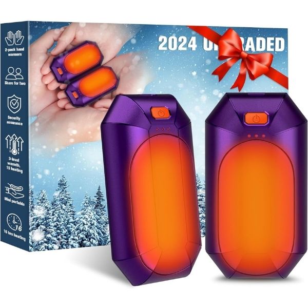 Rechargeable hand warmers, a warm and thoughtful gift under $50 for her comfort.