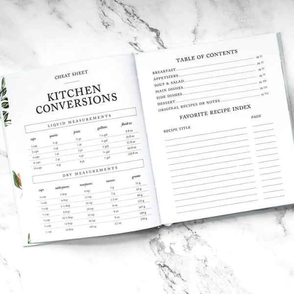 Recipe Keepsake Book, perfect for moms to compile their cherished recipes upon retirement.