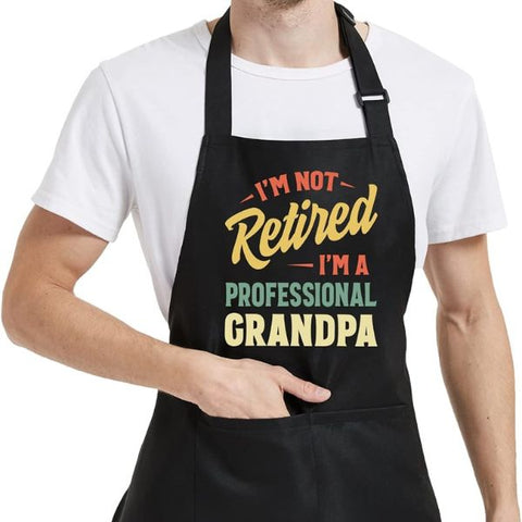 Retirement Apron for The Aspiring Chef, a funny and practical Funny Retirement Gift, brings joy to culinary pursuits post-retirement
