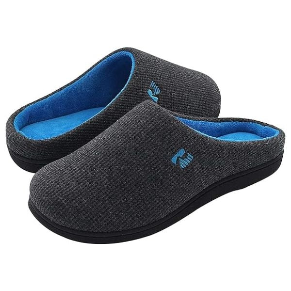 The RockDove Original Two-Tone Memory Foam Slippers are a cozy Christmas Gift for Parents.