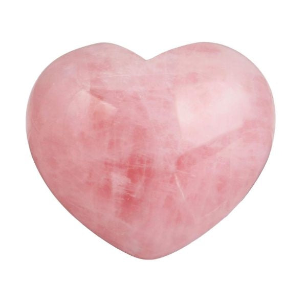 Rockcloud Healing Crystal Natural Rose Quartz Heart is a serene valentines gift for mom.