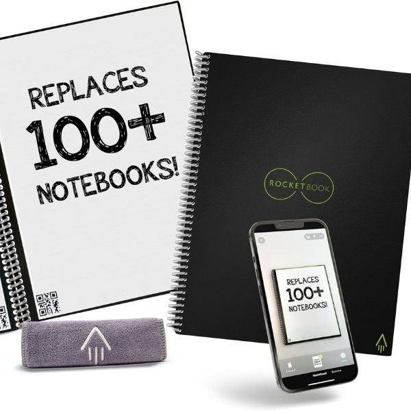 Rocketbook Core Reusable Smart Notebook, an eco-friendly Grandparents Day gift for the tech-savvy note-taker.