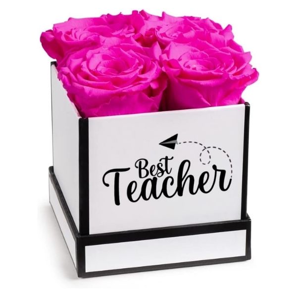 Elevate the gesture with a Rose Box, a classic symbol of appreciation for teacher valentine gifts.