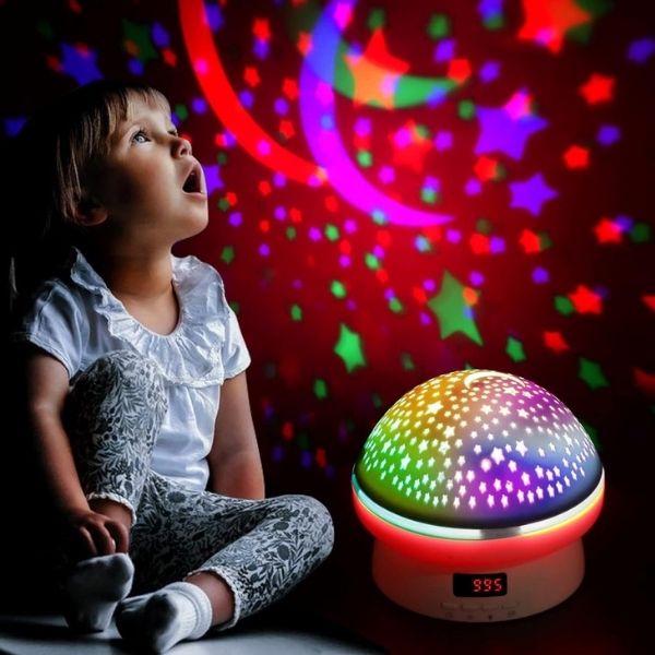 Rotating Star Projector Night Light adds a dreamy touch to Easter bedtime routines.