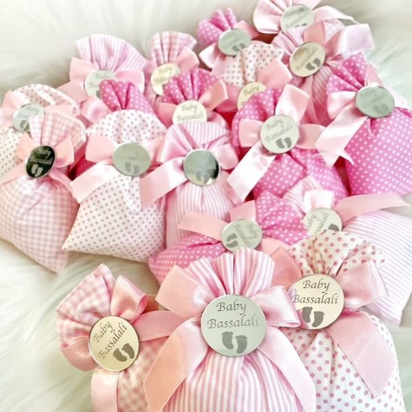 Sachet Bags Baby Girl Shower Favors infuse the celebration with fragrance.