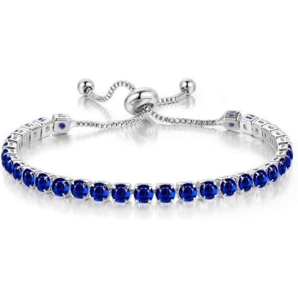 Sapphire Tennis Bracelet, a chic and sparkling 5 year anniversary gift for her.