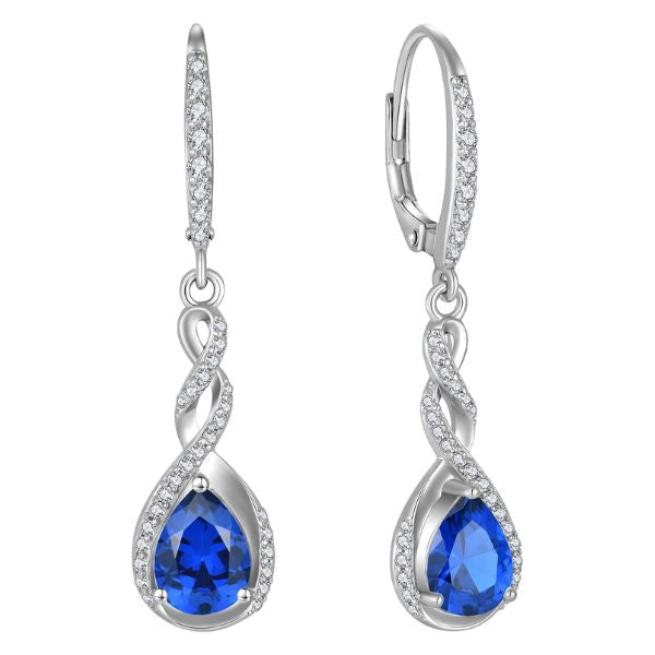 Sapphire and Moonstone Earrings, a celestial-inspired 45th anniversary gift for your beloved.