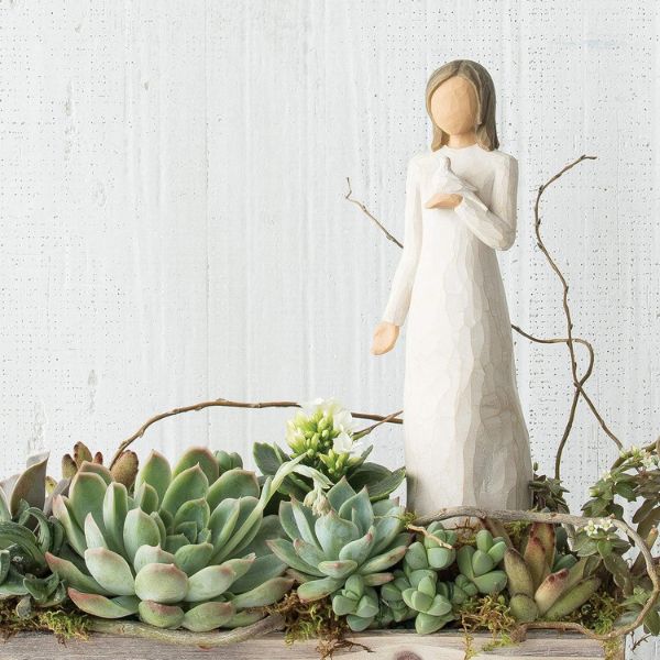 Sculpted Hand-Painted Figure, an artisanal and heartfelt addition to memorial gifts.