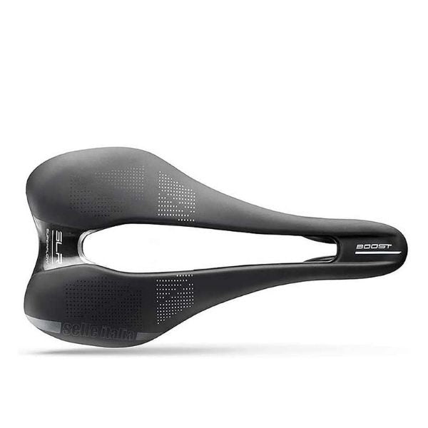 Upgrade Dad's cycling experience with the Selle Italia SLR TM Boost Superflow Saddle, a sporty Father's Day gift.