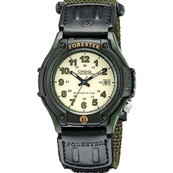 Sleek Military Timepiece with Digital Display