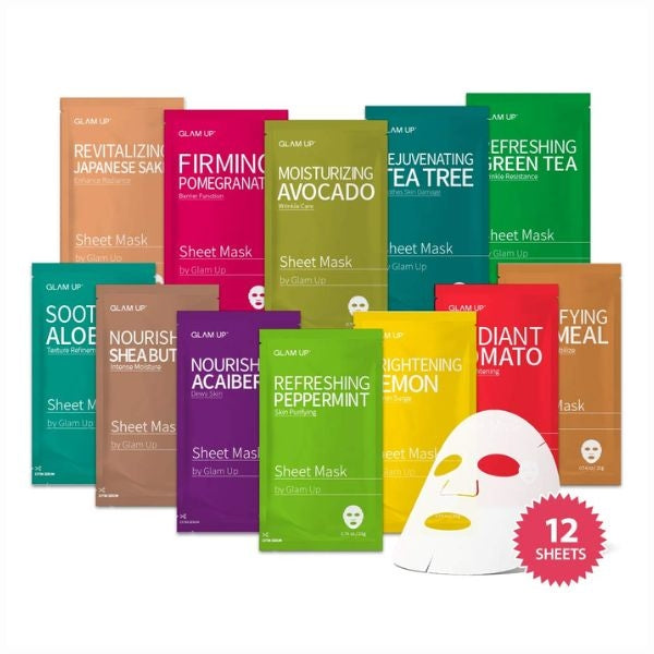 Sheet Face Mask Set, a pampering and rejuvenating Valentine's Day gift for him, for a shared spa experience.