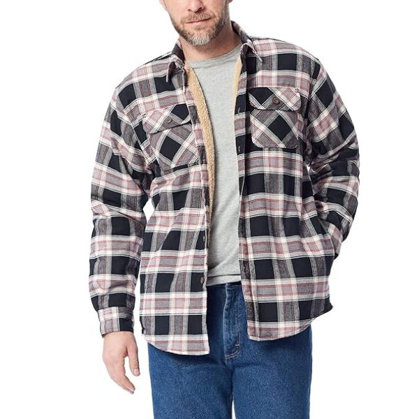 Sherpa-Lined Shirt Jacket, warm and cozy - ideal for grandad birthday gifts.