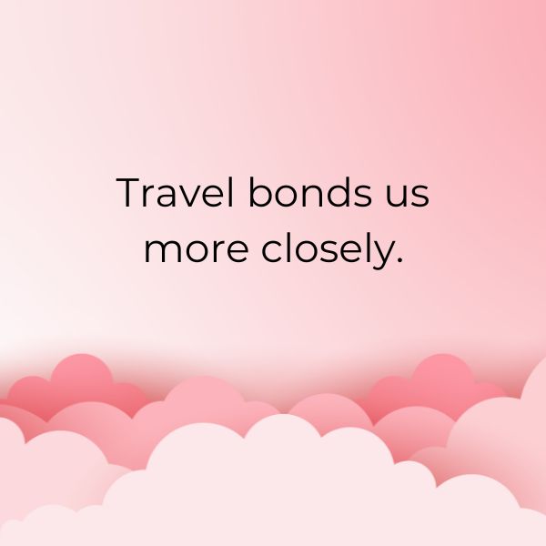 A minimalist image of two intertwined hands with a travel map in the background, reflecting the simplicity of short couple travel quotes.