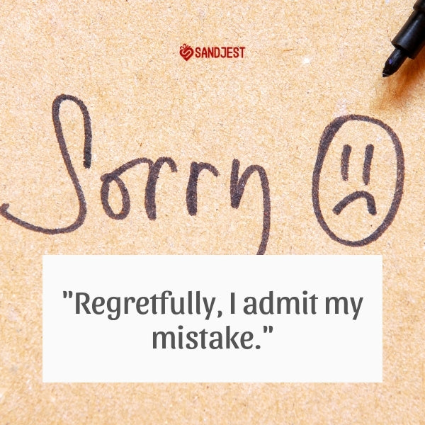 Sorry handwritten note, epitomizing concise regret; discover short sorry messages for quick amends.