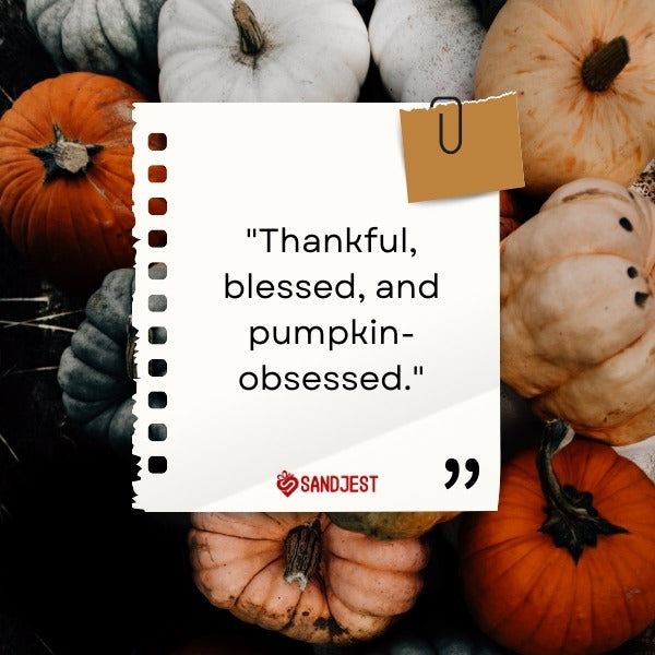 A beautifully simple Thanksgiving note encapsulating the essence of the holiday.