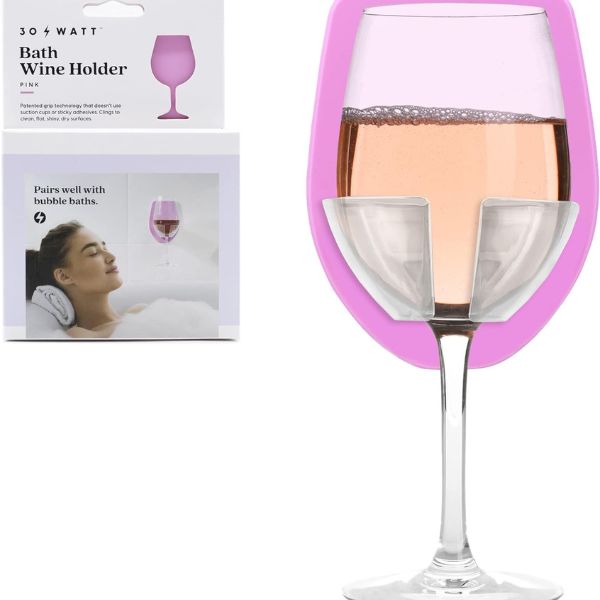 Silicone Wine Glass Holder - a quirky and practical gift for sister in law's wine nights.