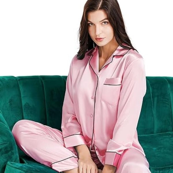 Silk Satin Pajamas Set as a Luxurious Mother’s Day gift for ultimate comfort.