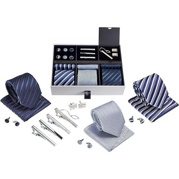 Silky Necktie Gift Set, a sophisticated and stylish anniversary gift for boyfriend.