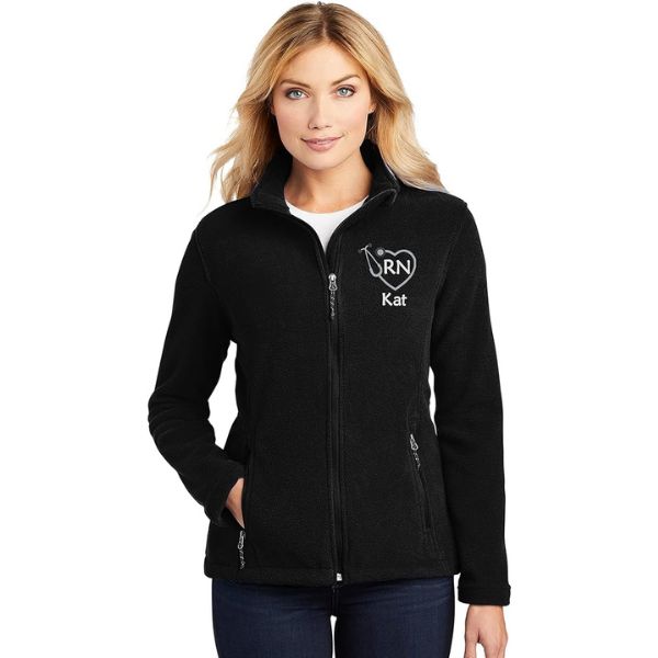 Simply Embroidered Boutique Personalized Nurse Fleece, a cozy and personalized gift for nurses, combining warmth and style.