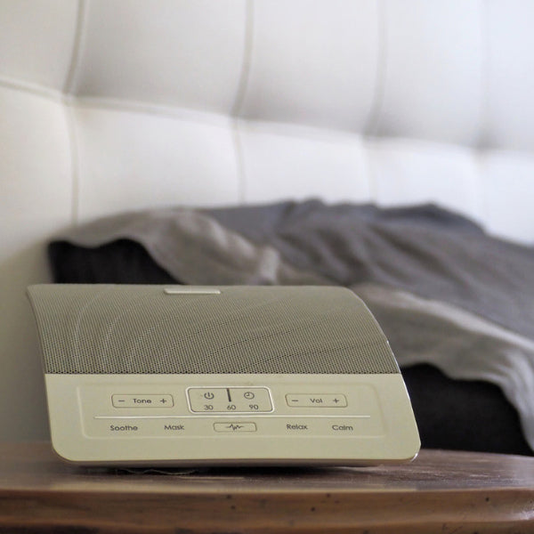 A sleep machine with multiple sound settings, presented as a thoughtful gift for older mom to improve her sleep quality and relaxation.