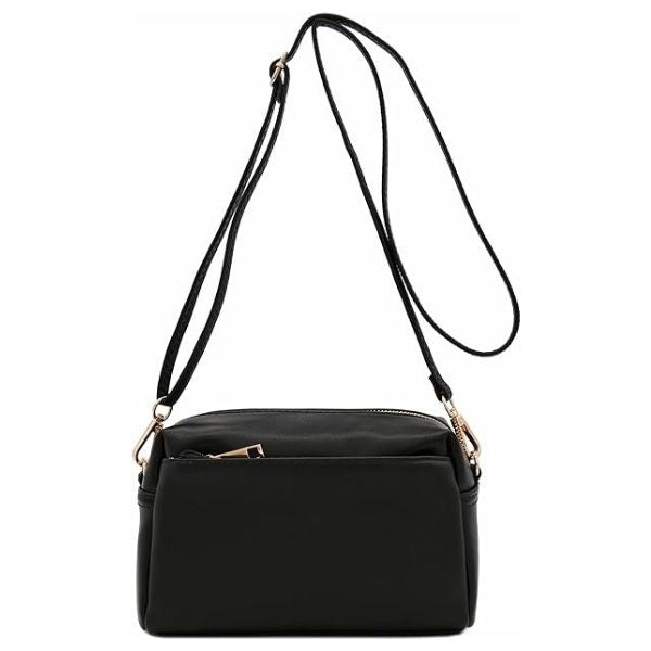 Small Triple Zip Crossbody Bag - practical mother's day gifts for moms.