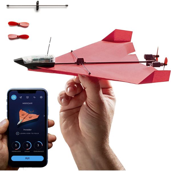 Smartphone Controlled Paper Airplane Kit, a fusion of tech and gadgets for creative fun.