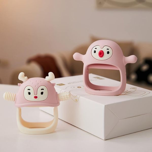 Soothe teething discomfort with the Smily Mia Baby Teether, a safe and colorful solution for your baby's oral exploration.