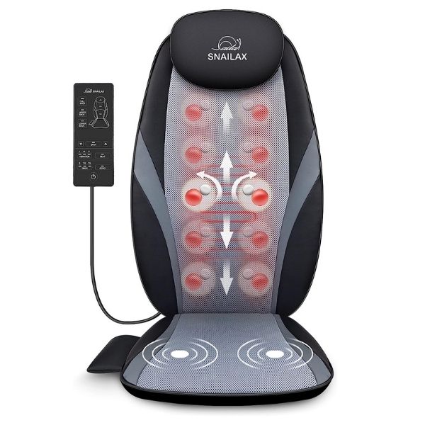 Relieve Dad's stress with the Snailax Shiatsu Massage Cushion with Heat, a Father's Day gift for ultimate relaxation.
