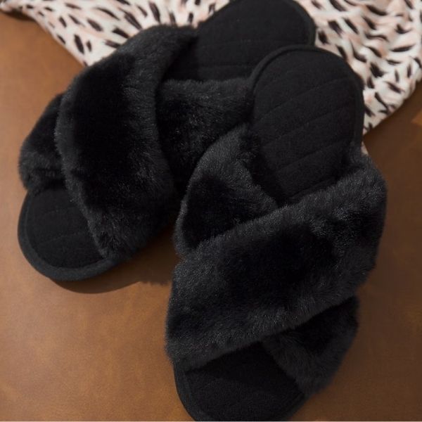 Soma Cross Slide Slipper displayed, a blend of ease and chic as mothers day gifts for grandma.
