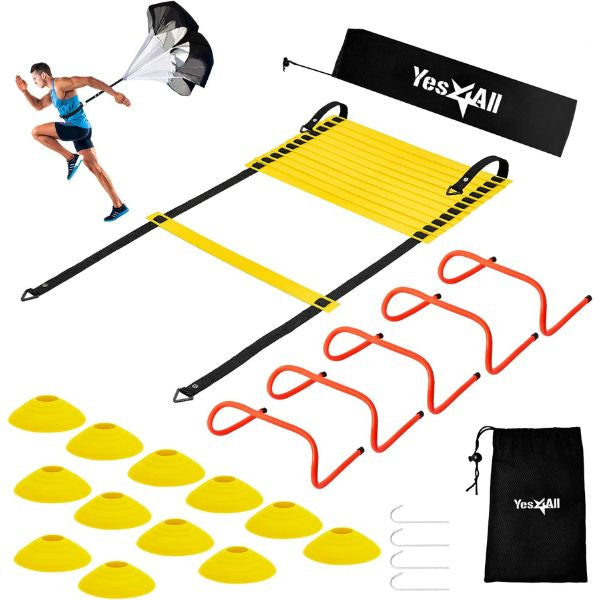 Exciting Sports Equipment Set, promoting active family fun, a thrilling Christmas gift for family.