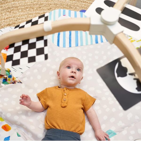 Foster developmental milestones with the Stage-Based Developmental Activity Gym, providing a world of exploration for your baby.